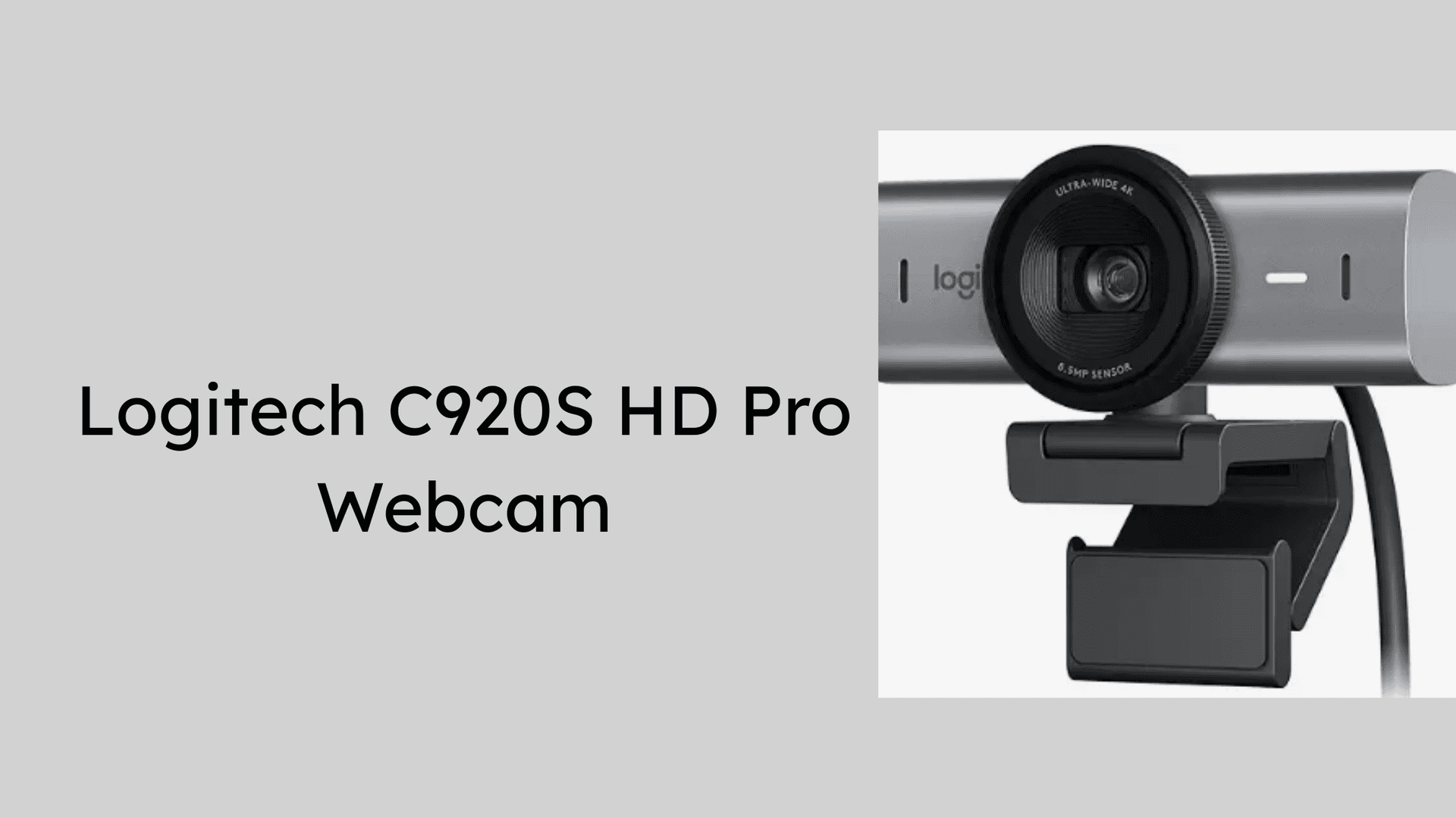 Logitech C920S HD Pro Webcam
