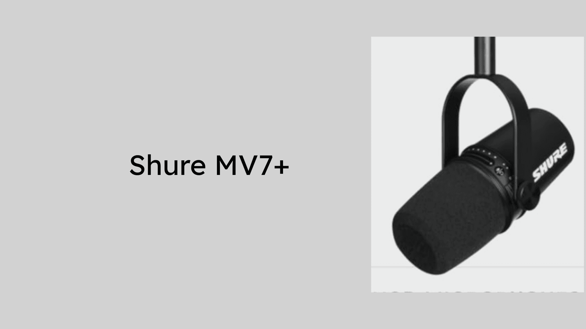 Shure MV7+ Podcast Dynamic Microphone